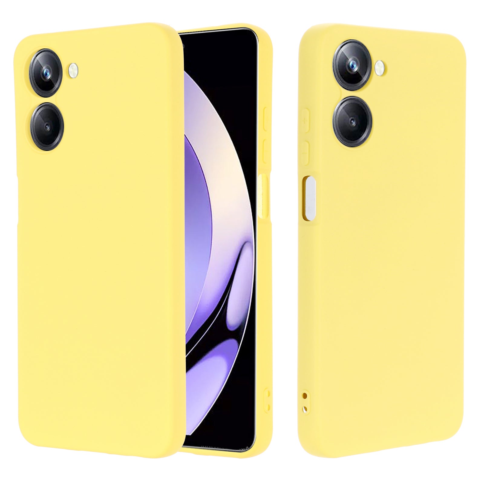 For Realme 10 4G Precise Cutout Phone Case Liquid Silicone Drop-proof Back Cover with Strap For Realme 10 4G Precise Cutout Phone Case Liquid Silicone Drop-proof Back Cover with Strap